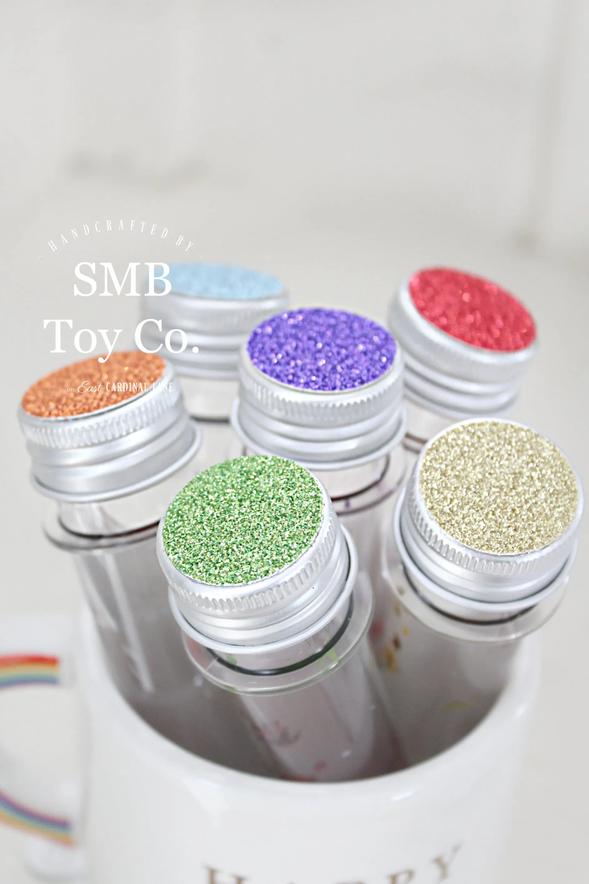 Rainbow Sensory Glitter Tubes - Set of 6