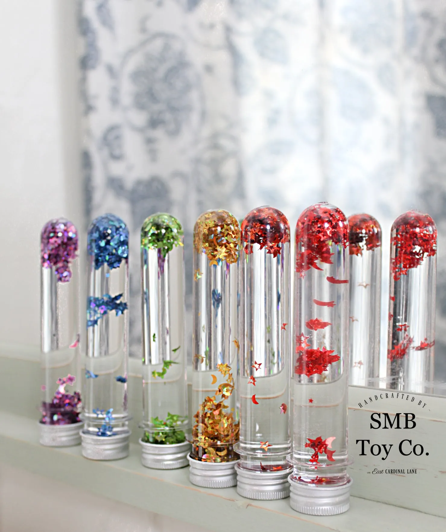 Rainbow Sensory Glitter Tubes - Set of 6