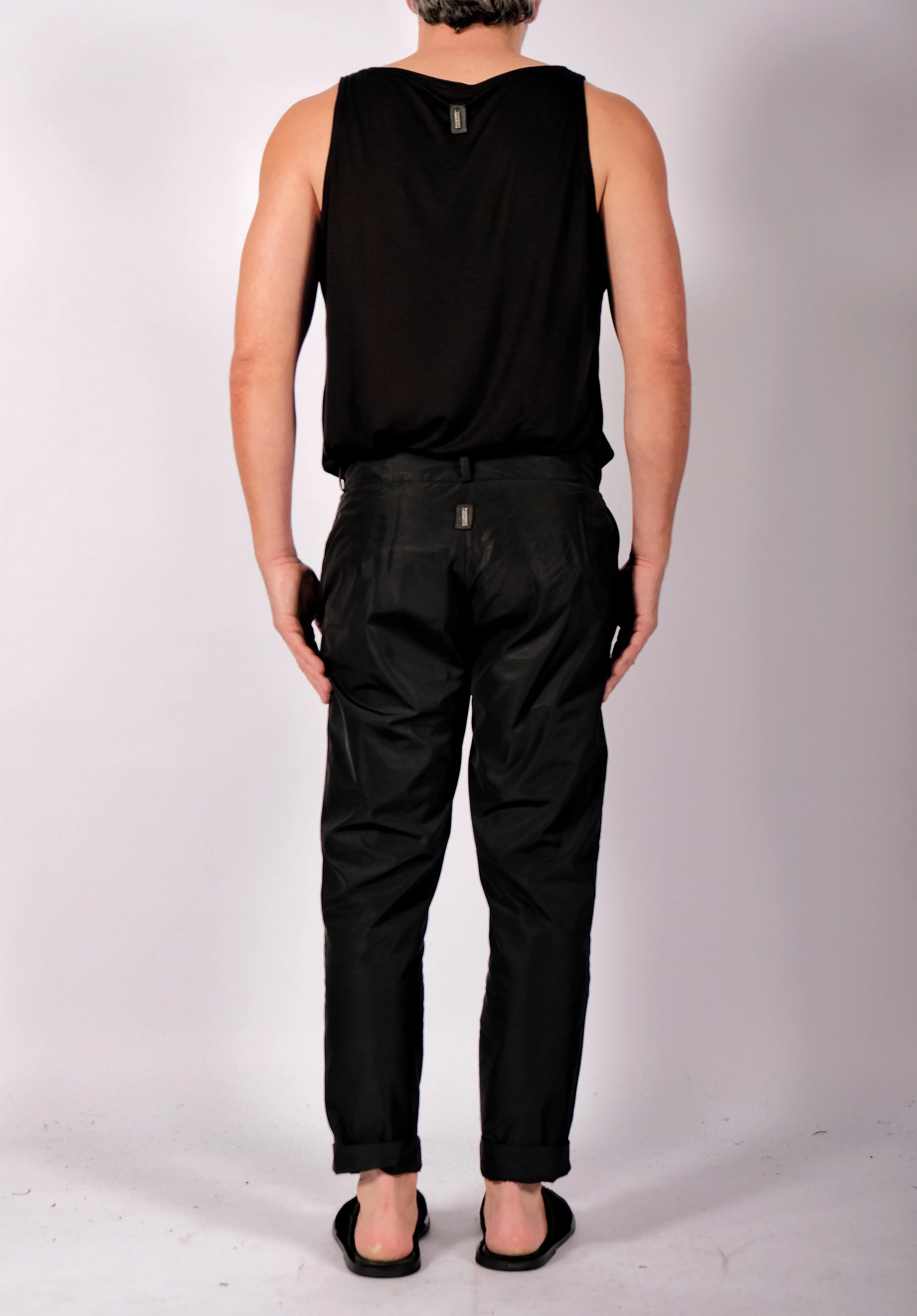 Raincoat Trousers with Front Seam