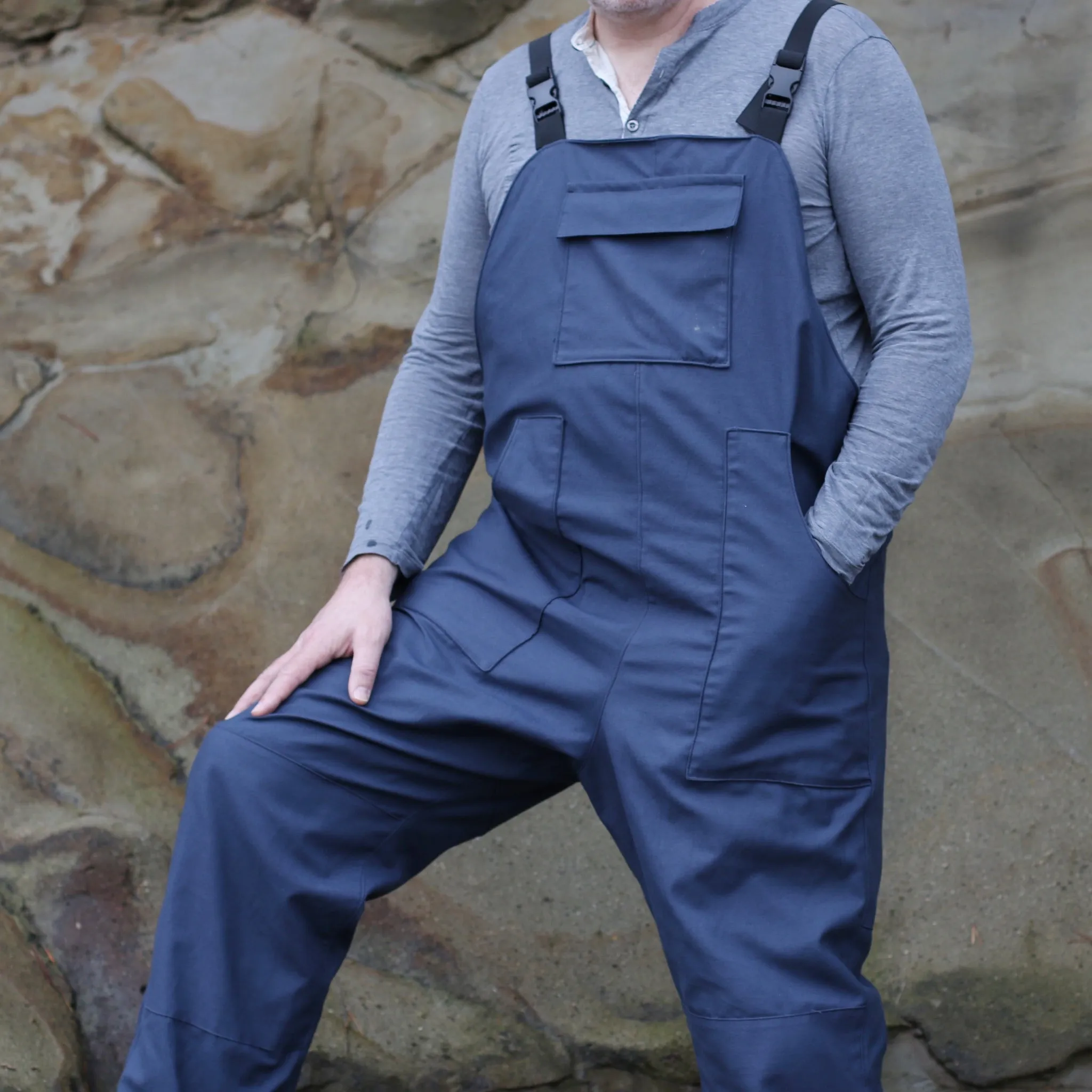 Rainhaven Overalls Sewing Pattern - Men's/Straight Fit ~ waterproof overalls