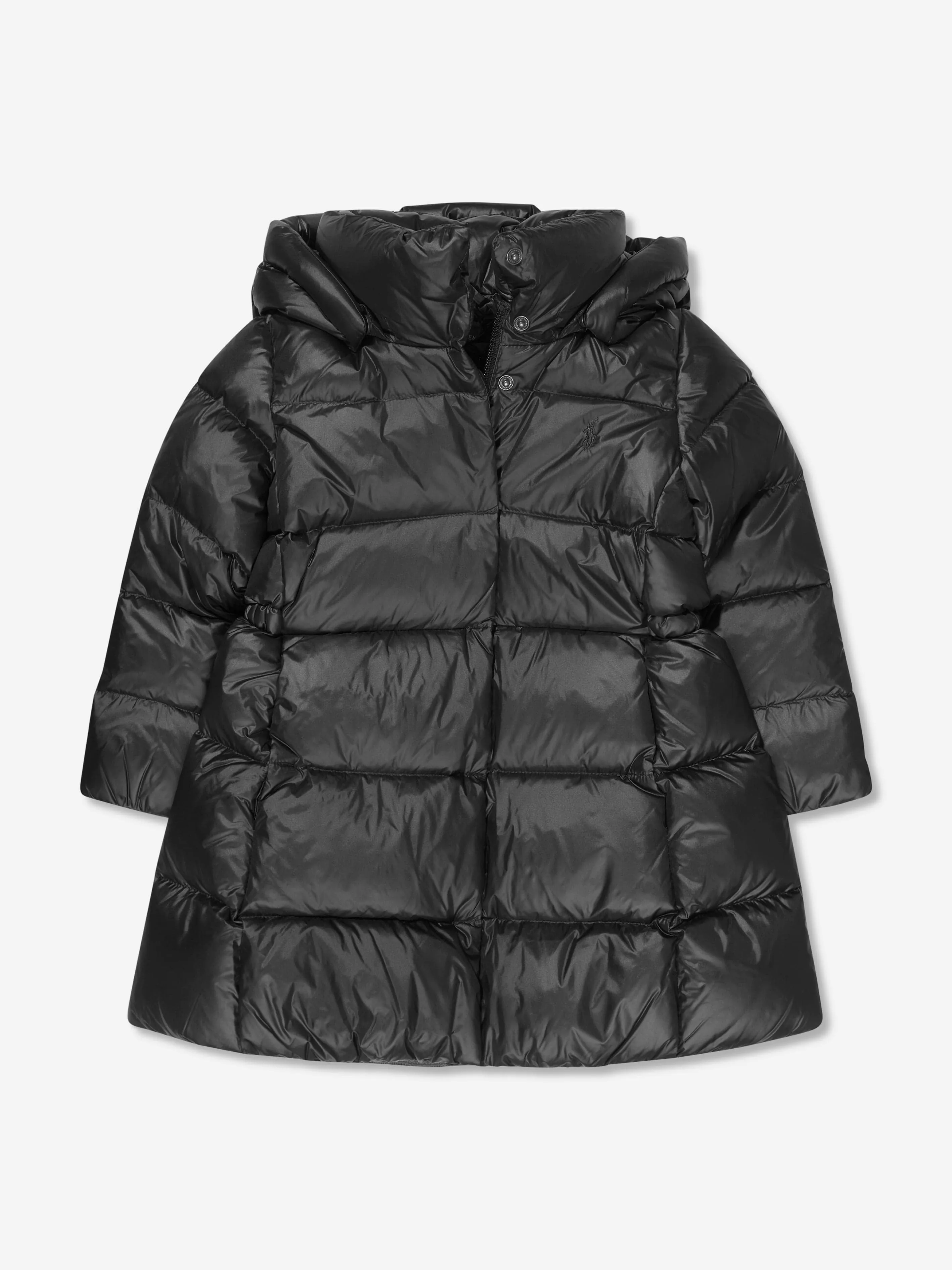 Ralph Lauren Girls Puffer Coat in Black
