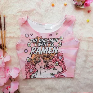 Ramen Sleeveless Crop Pink