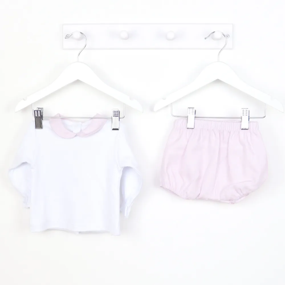 Rapife Girls Pink Herringbone Jam Pants & Top