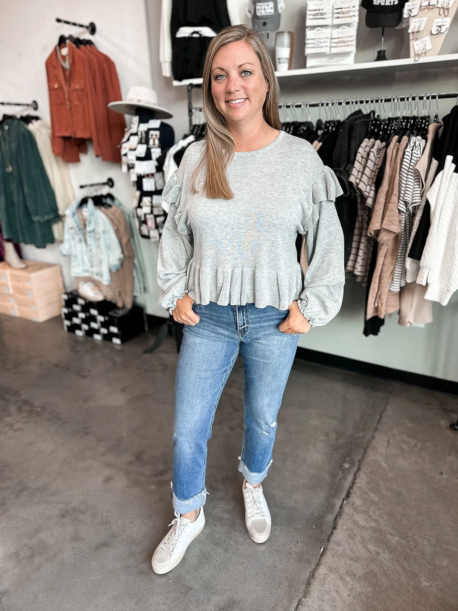 Refreshing Ribbed Peplum Sweater
