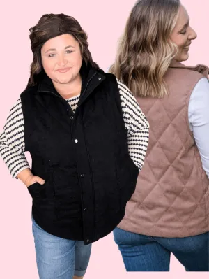Remy Quilted Vest in Micro Corduroy (4 Colors)