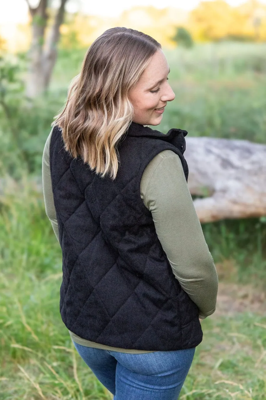 Remy Quilted Vest in Micro Corduroy (4 Colors)