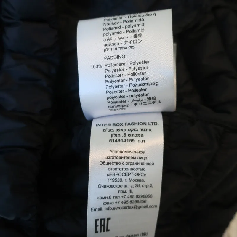 Replay Quilted Puffer Jacket Black Size Small