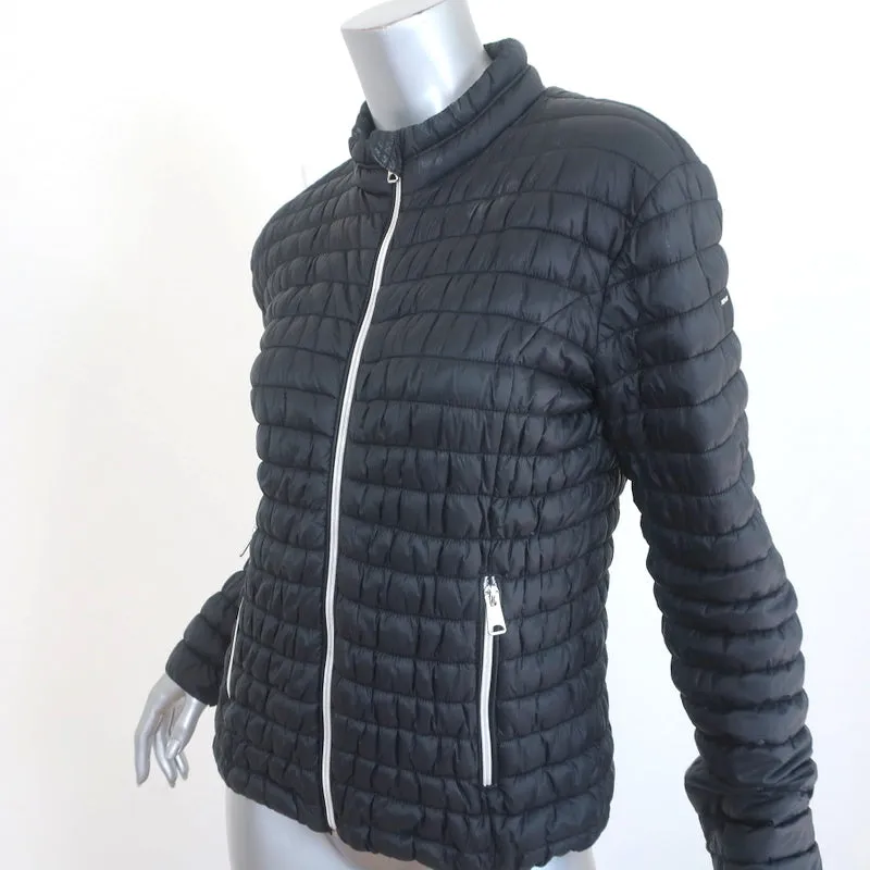 Replay Quilted Puffer Jacket Black Size Small
