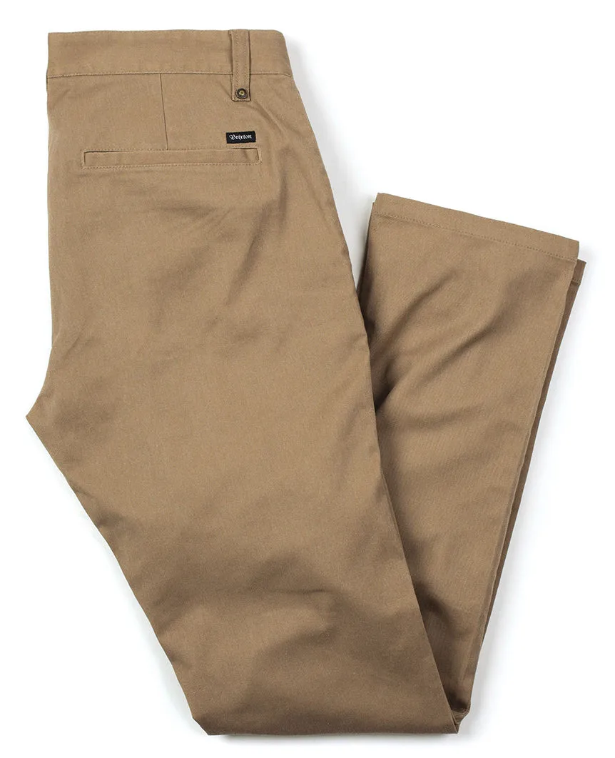 Reserve Standard Fit Chino Pant Khaki