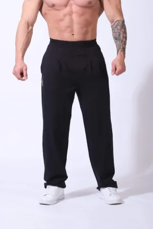 Retro Oversized Bodybuilding Pants - Black