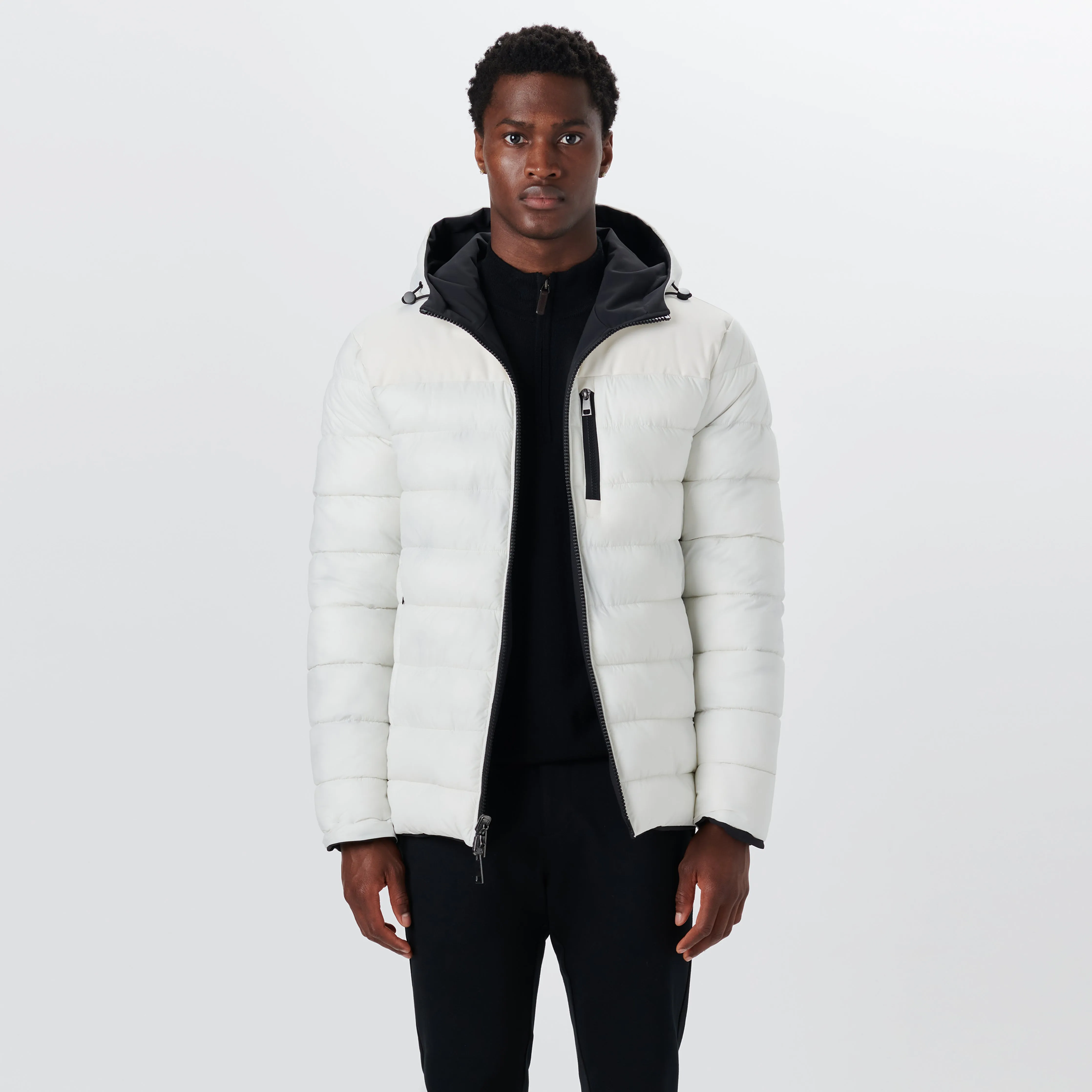 Reversible Bomber Jacket with Hood