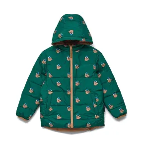 Reversible Eco Puffer Tan Wolf
