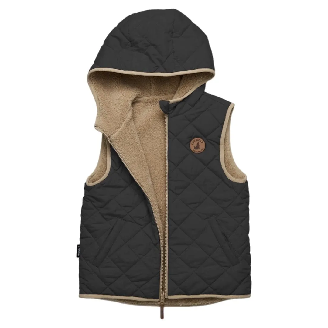 Reversible Yeti Vest - Black/Camel