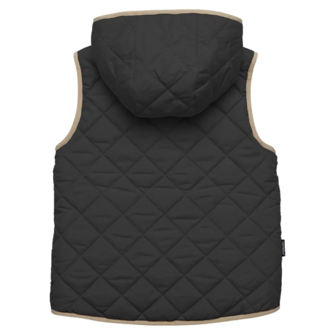 Reversible Yeti Vest - Black/Camel