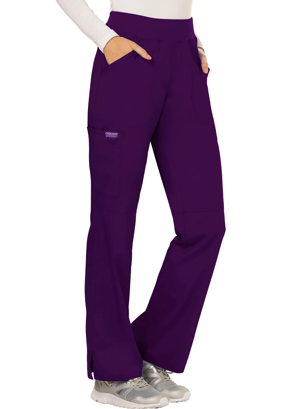 Revolution WW110 Mid Rise Straight Leg Pull-on Pants Eggplant