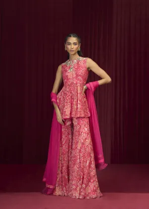 Rhapsody Peplum Garara Set