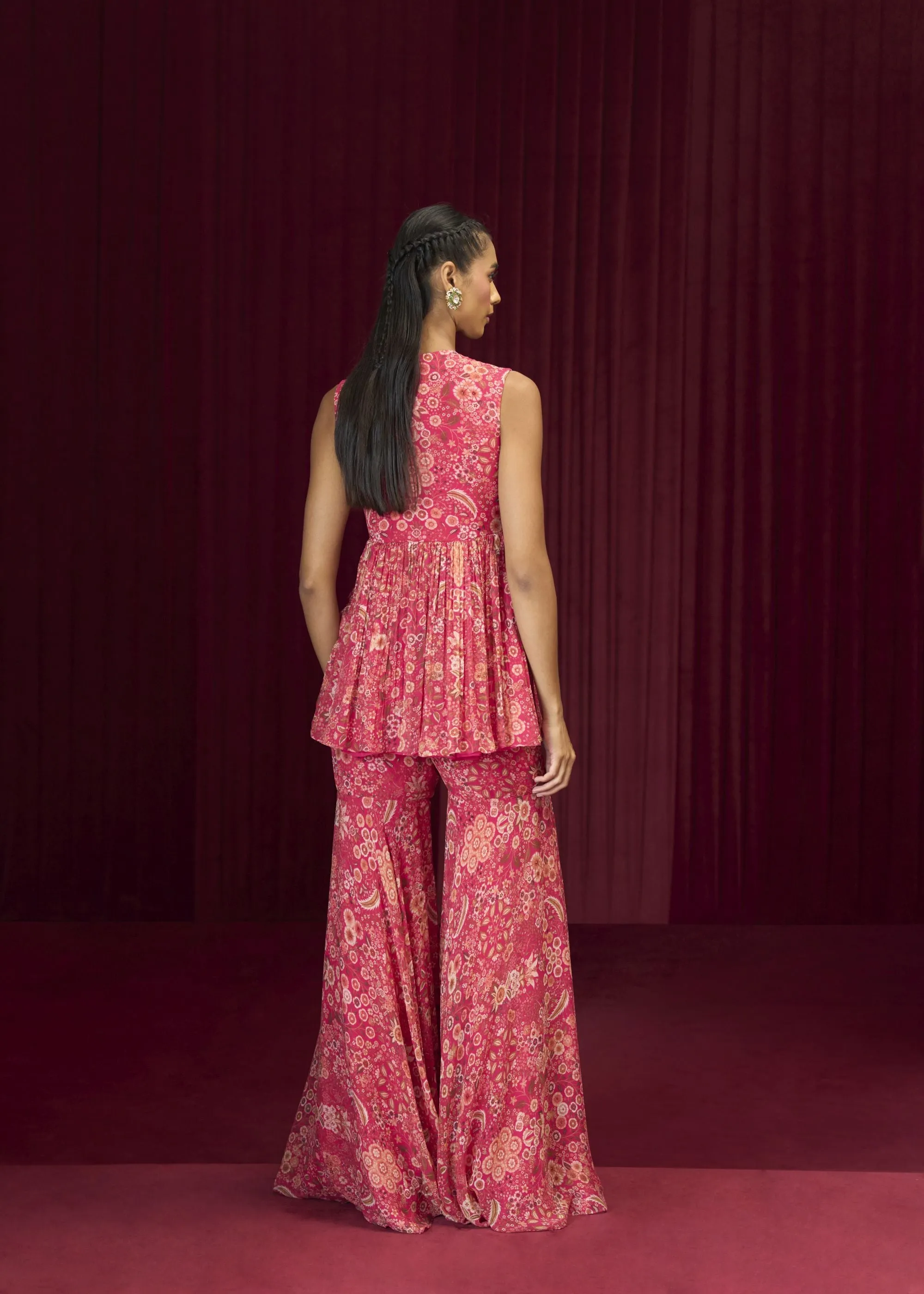 Rhapsody Peplum Garara Set