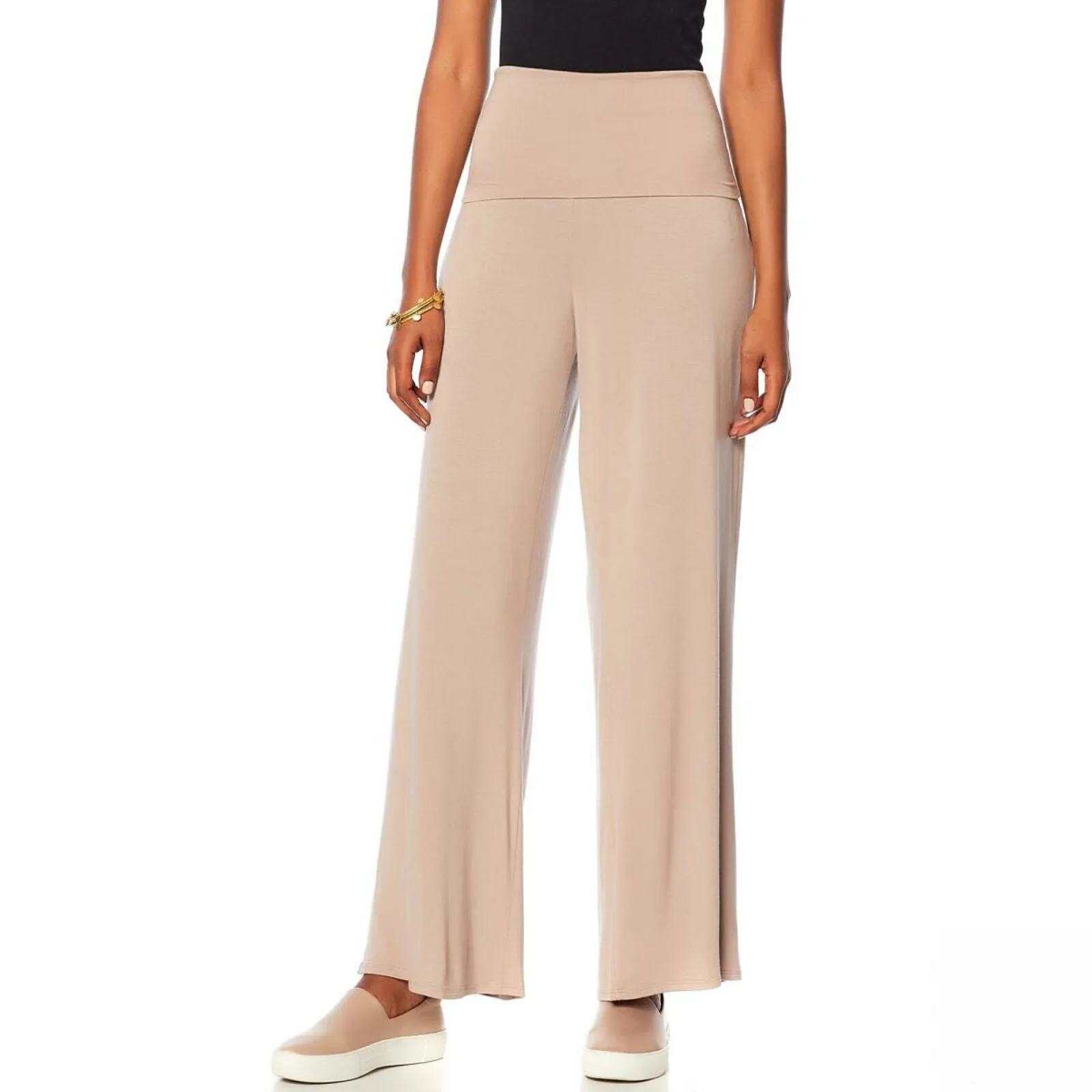 Rhonda Shear Women's Jersey Knit Yoga Pants