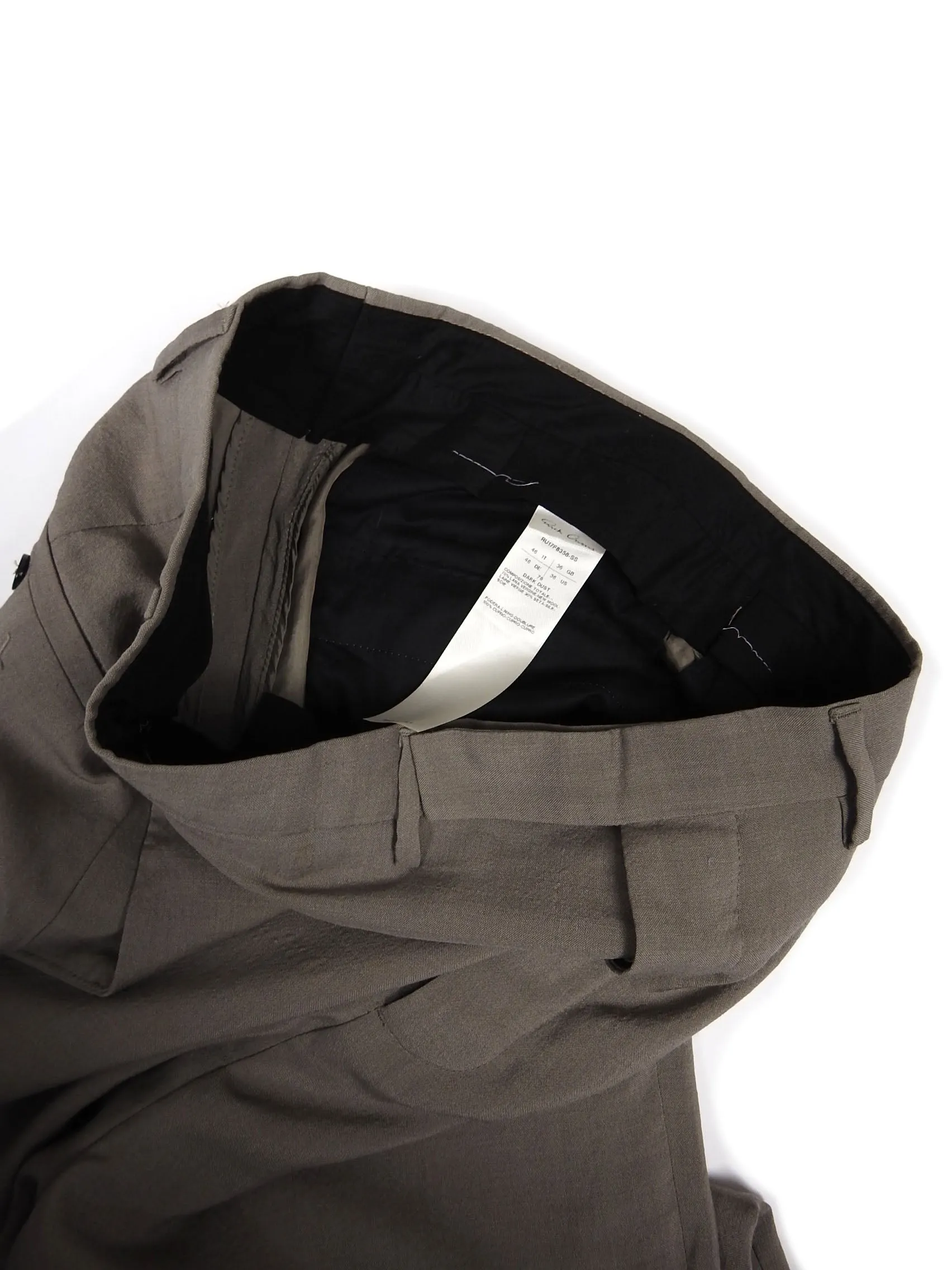 Rick Owens FW'17 Dark Dust Pants Size 46