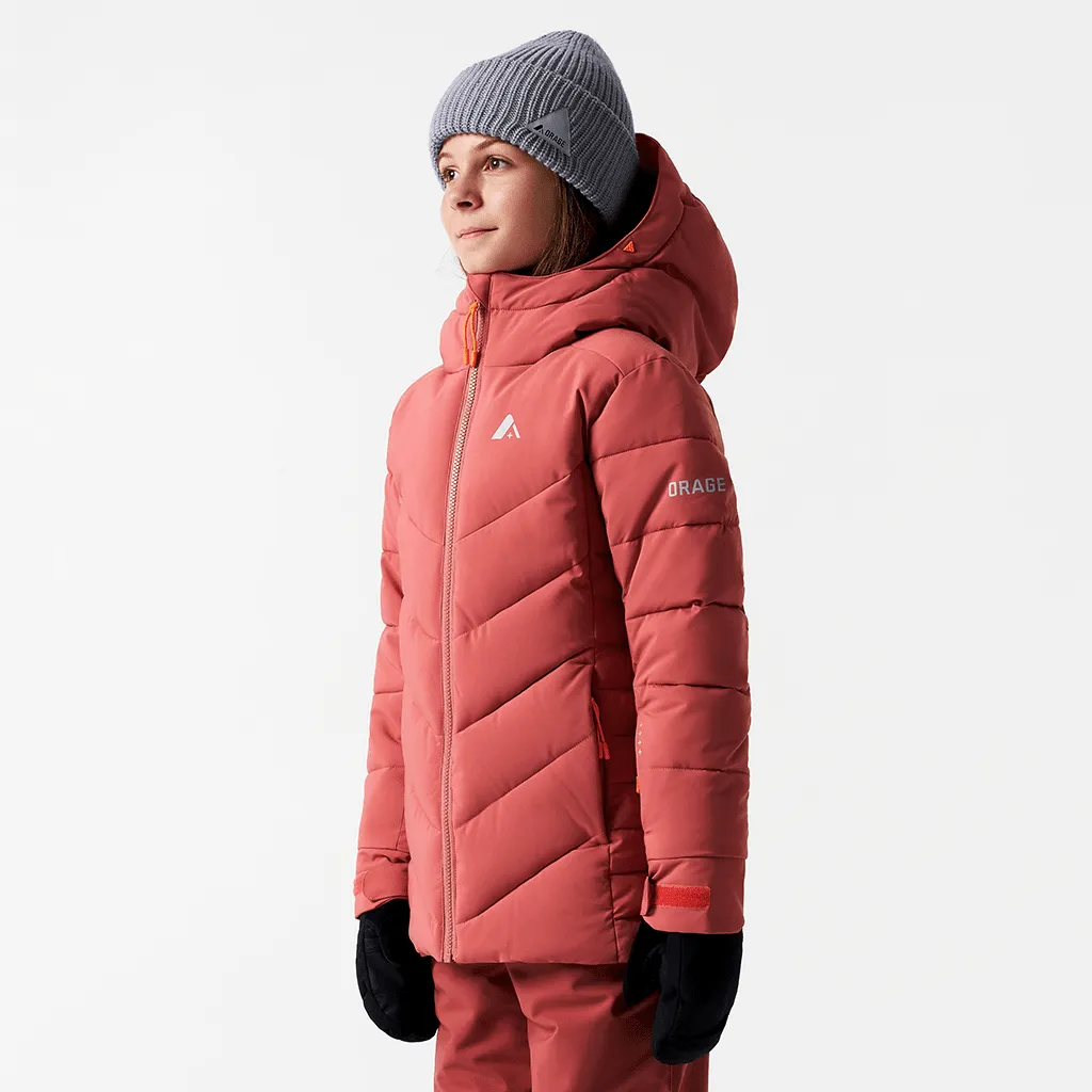 Riya JR synthetic down kids' jacket - Cedar