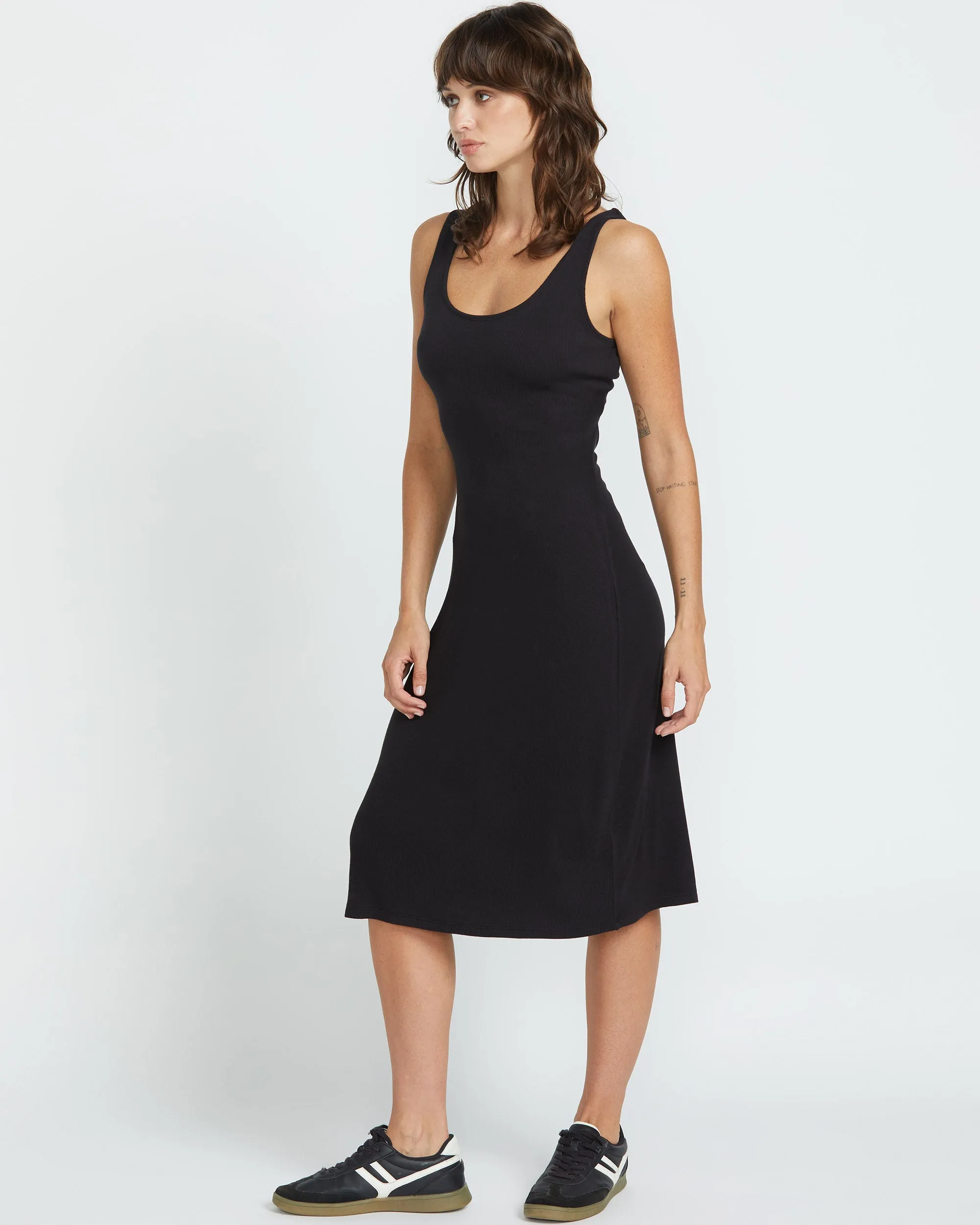 Rizzled Kleid - BLACK