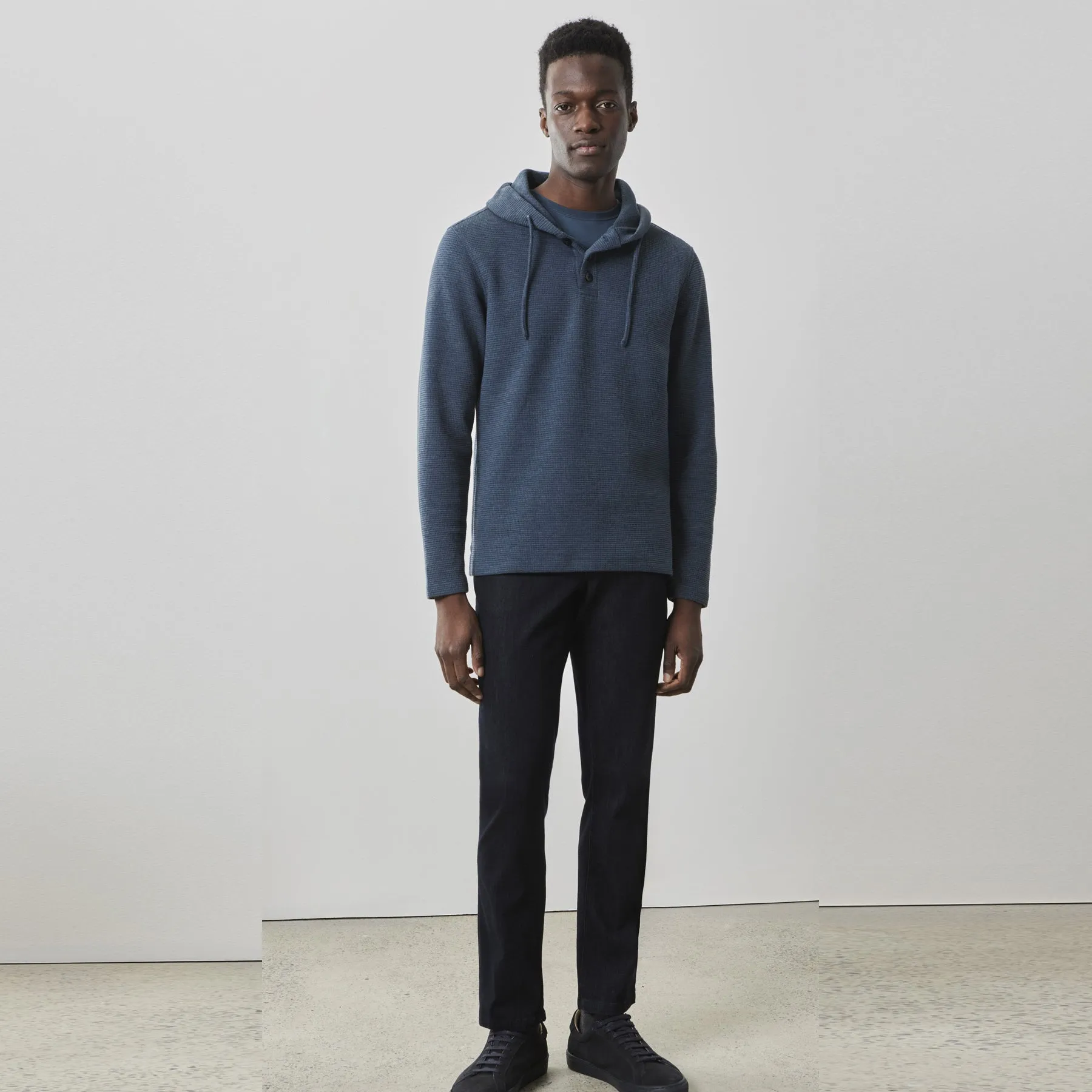 Robert Barakett Grenfell Long Sleeve Hoodie - Dark Teal