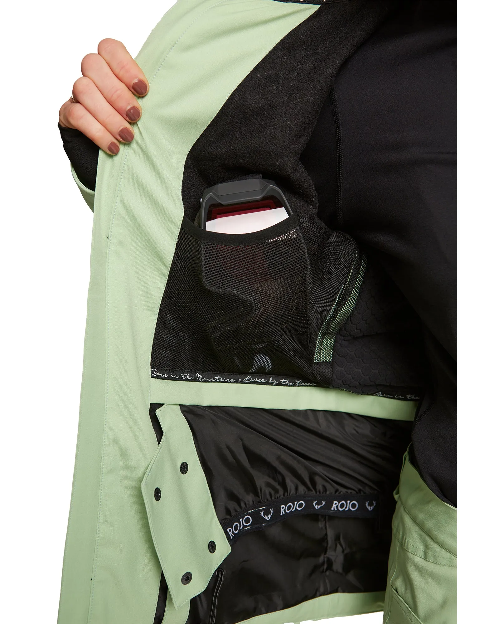 Rojo All Terrain Jacket Womens Quiet Green