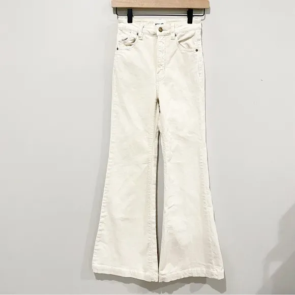 ROLLA’S Eastcoast Flare Vanilla Corduroy Boho Festival Beachy Hippie Size 24