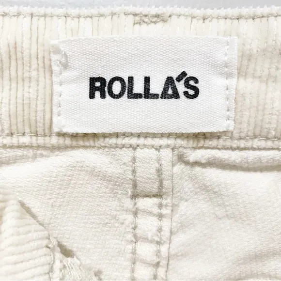 ROLLA’S Eastcoast Flare Vanilla Corduroy Boho Festival Beachy Hippie Size 24