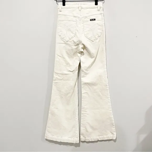 ROLLA’S Eastcoast Flare Vanilla Corduroy Boho Festival Beachy Hippie Size 24