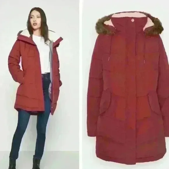 Roxy Ellie Waterproof Longline Puffer Jacket- Size S