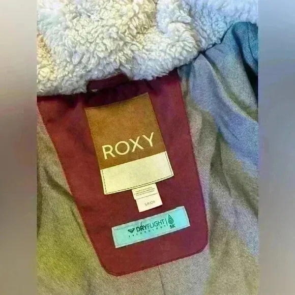Roxy Ellie Waterproof Longline Puffer Jacket- Size S