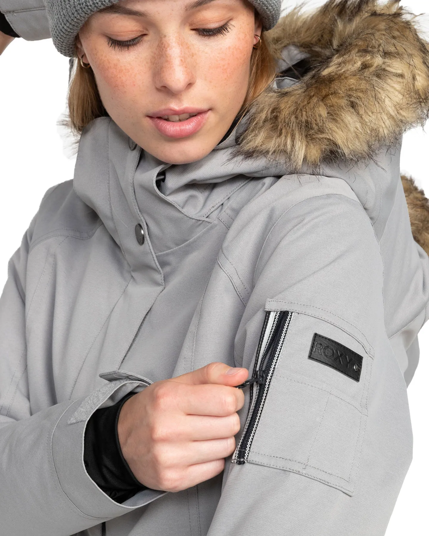 Roxy Women's Meade Technical Snow Jacket - Heather Grey