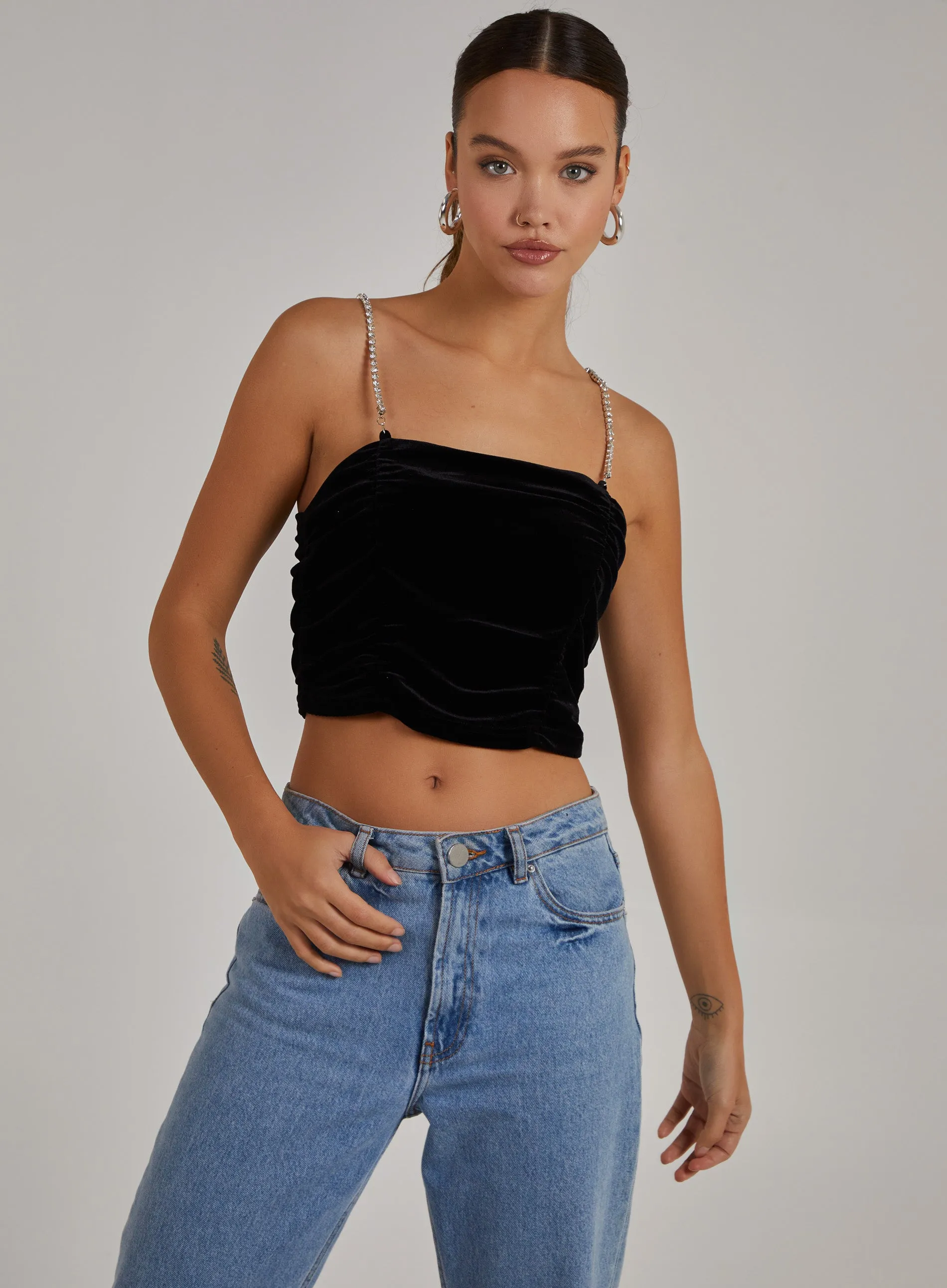 Ruched Crop Top