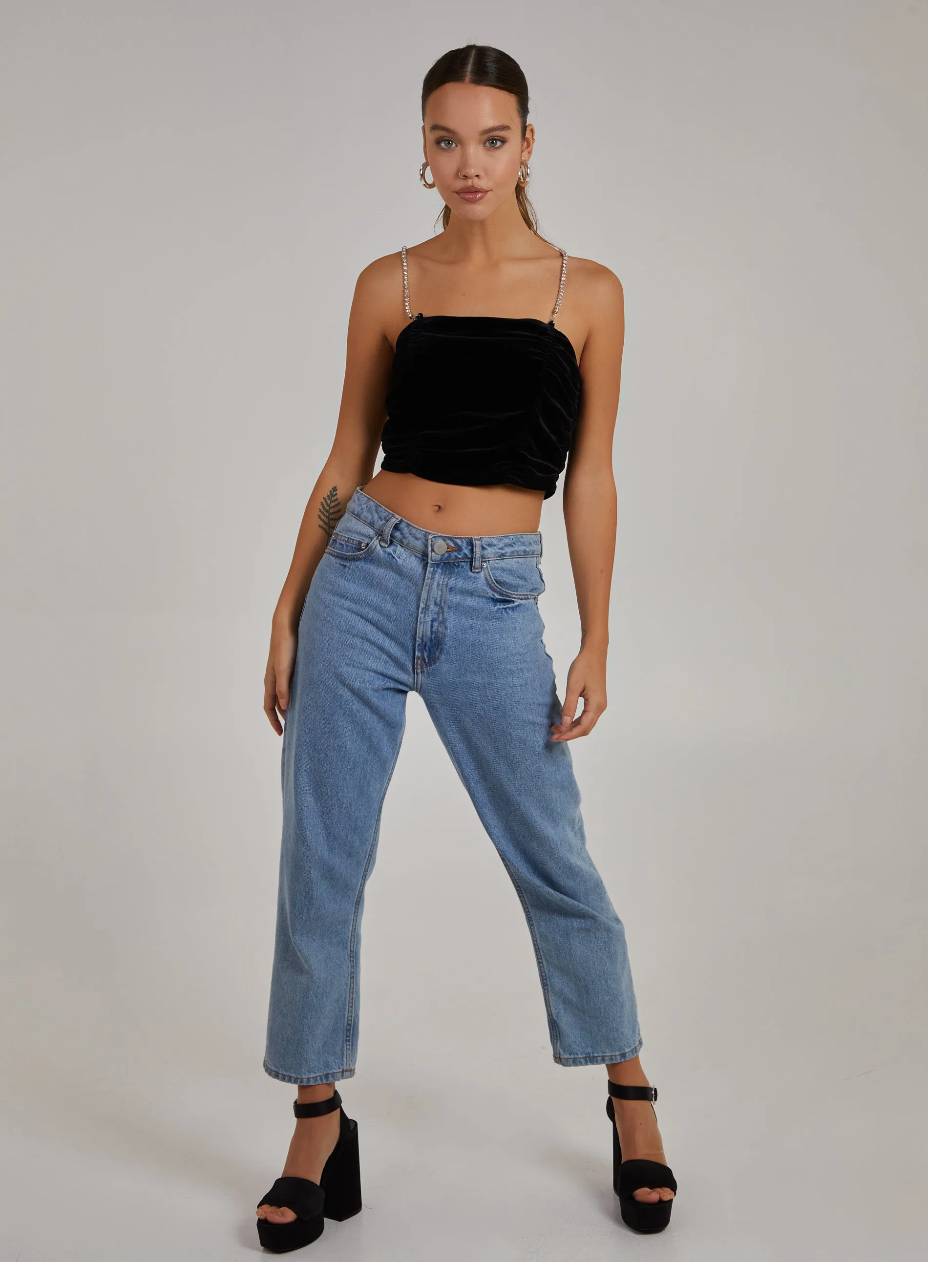 Ruched Crop Top