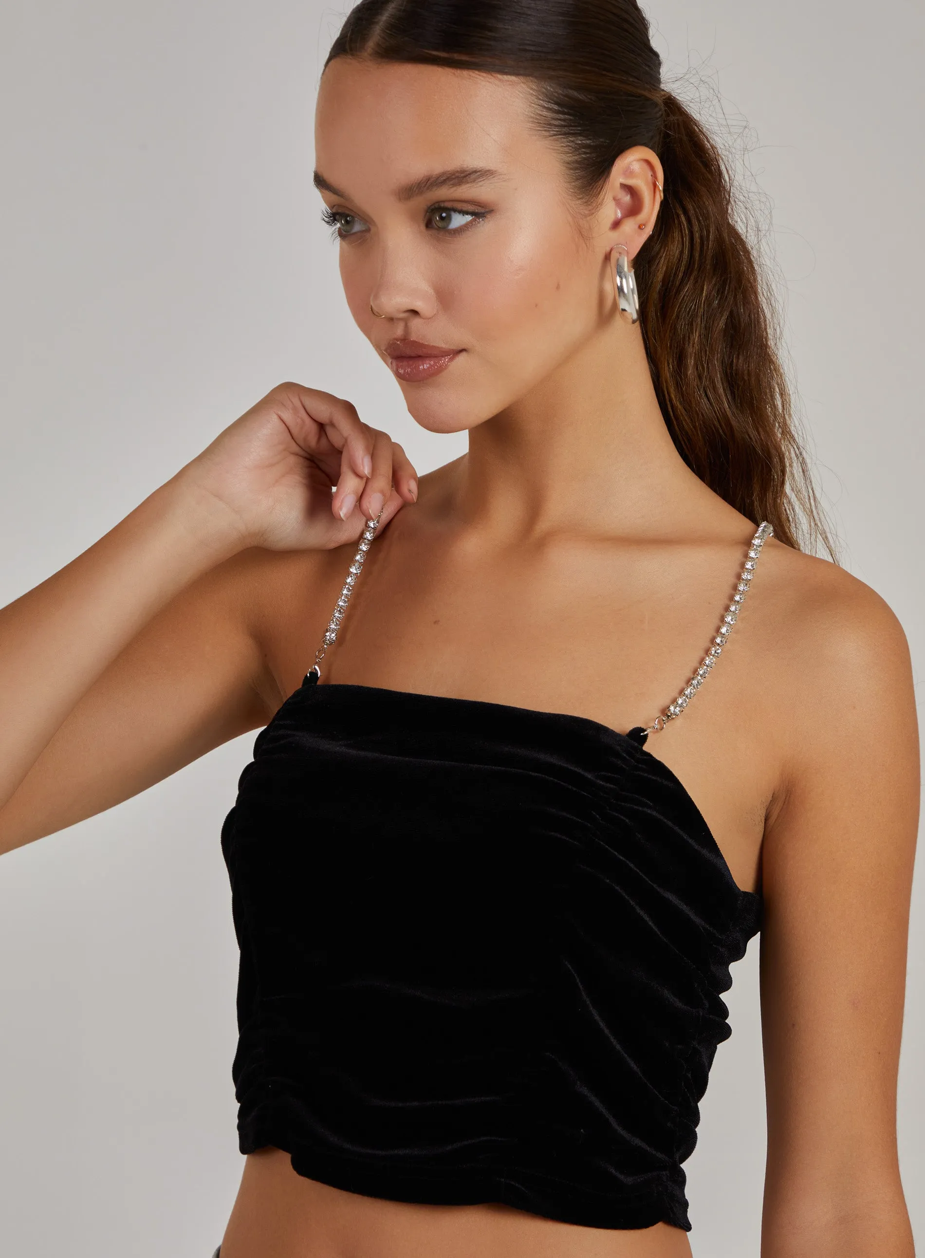 Ruched Crop Top