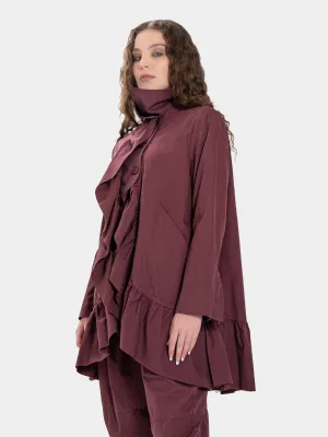 Ruffled Peplum Jacket