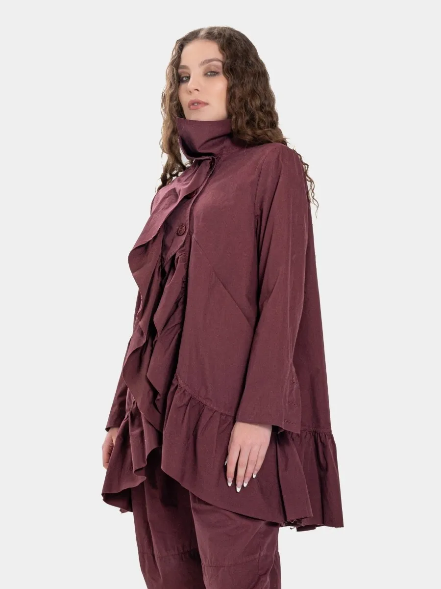 Ruffled Peplum Jacket