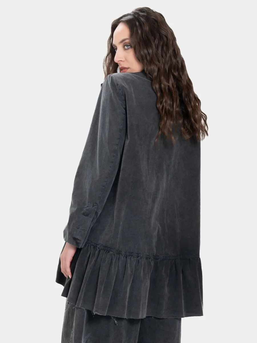 Ruffled Peplum Jacket