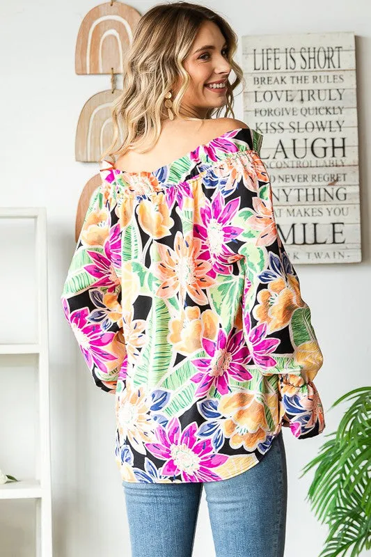 Ruffled Romance Tie-Front Top