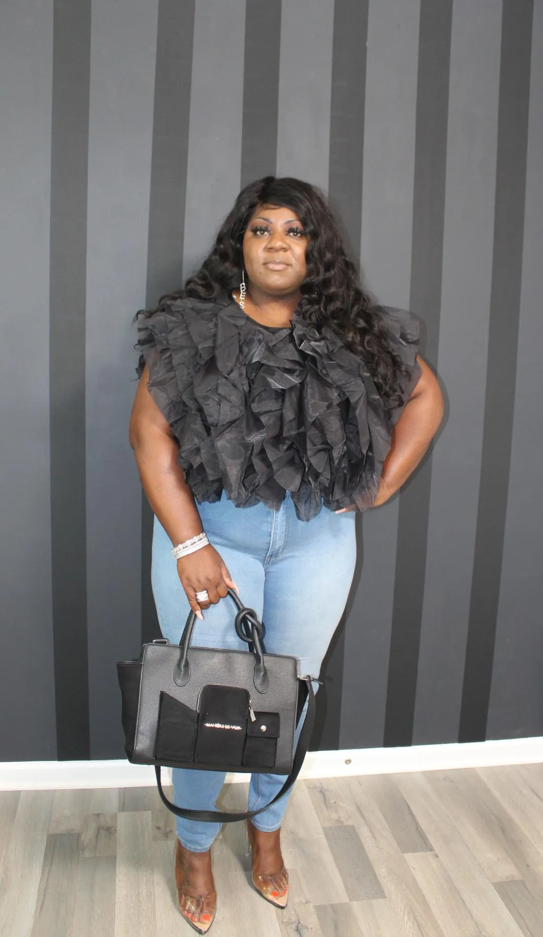 Ruffled Tulle Top