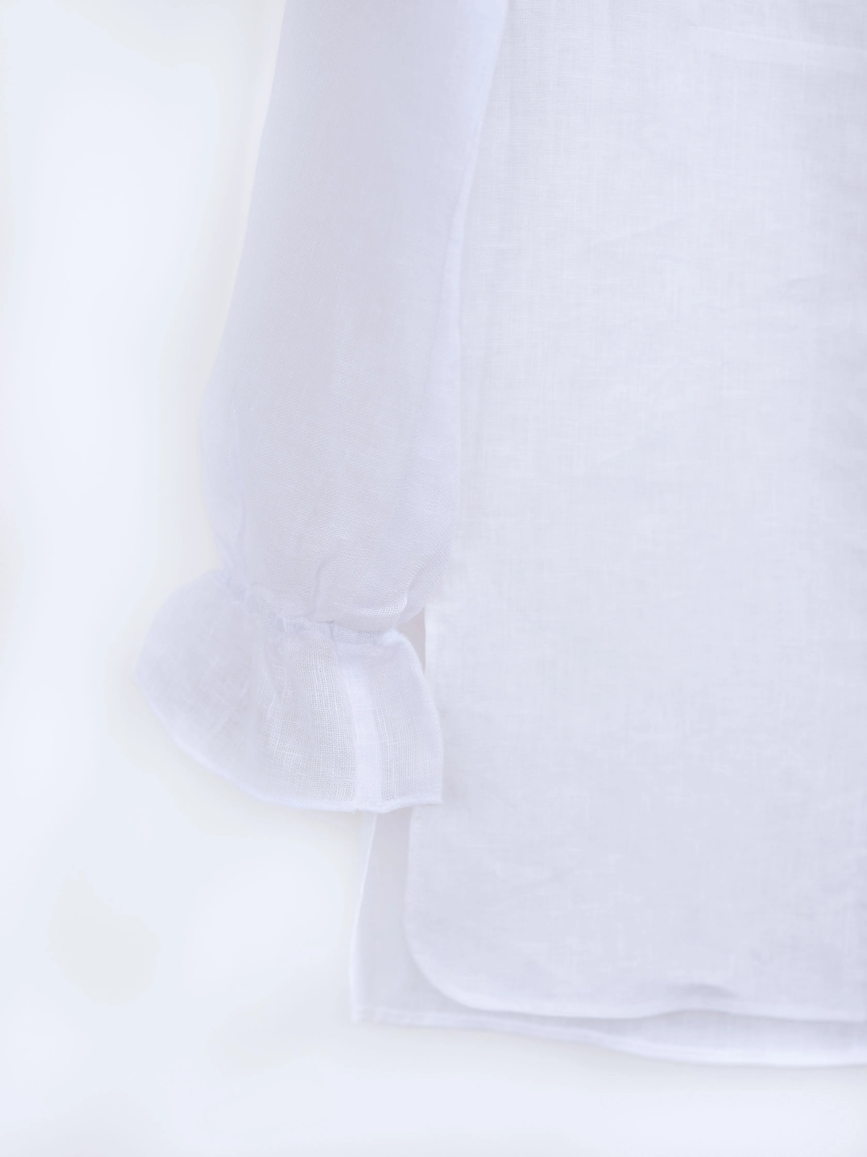 Ruffled Tunic in Linen