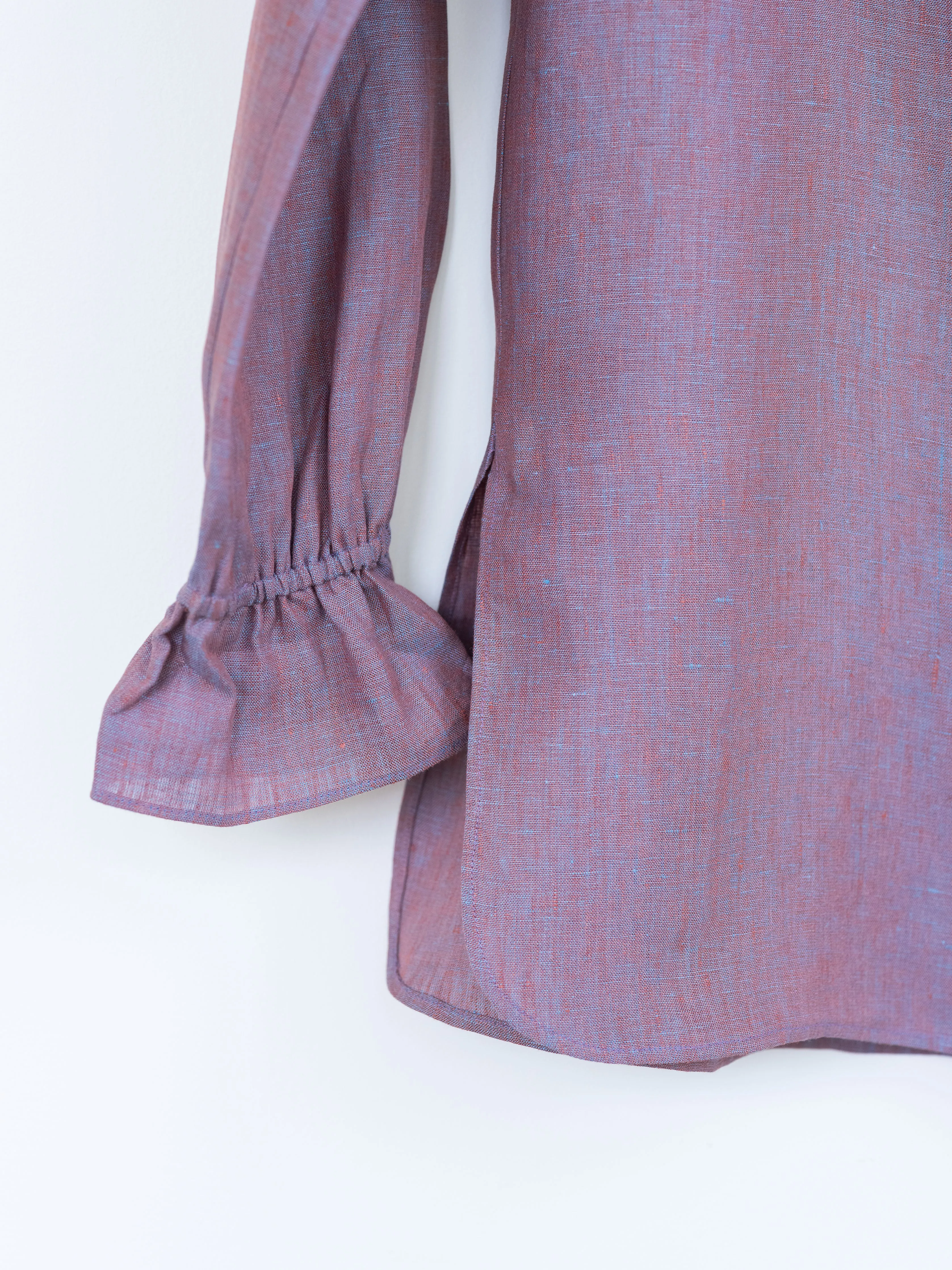 Ruffled Tunic in Linen
