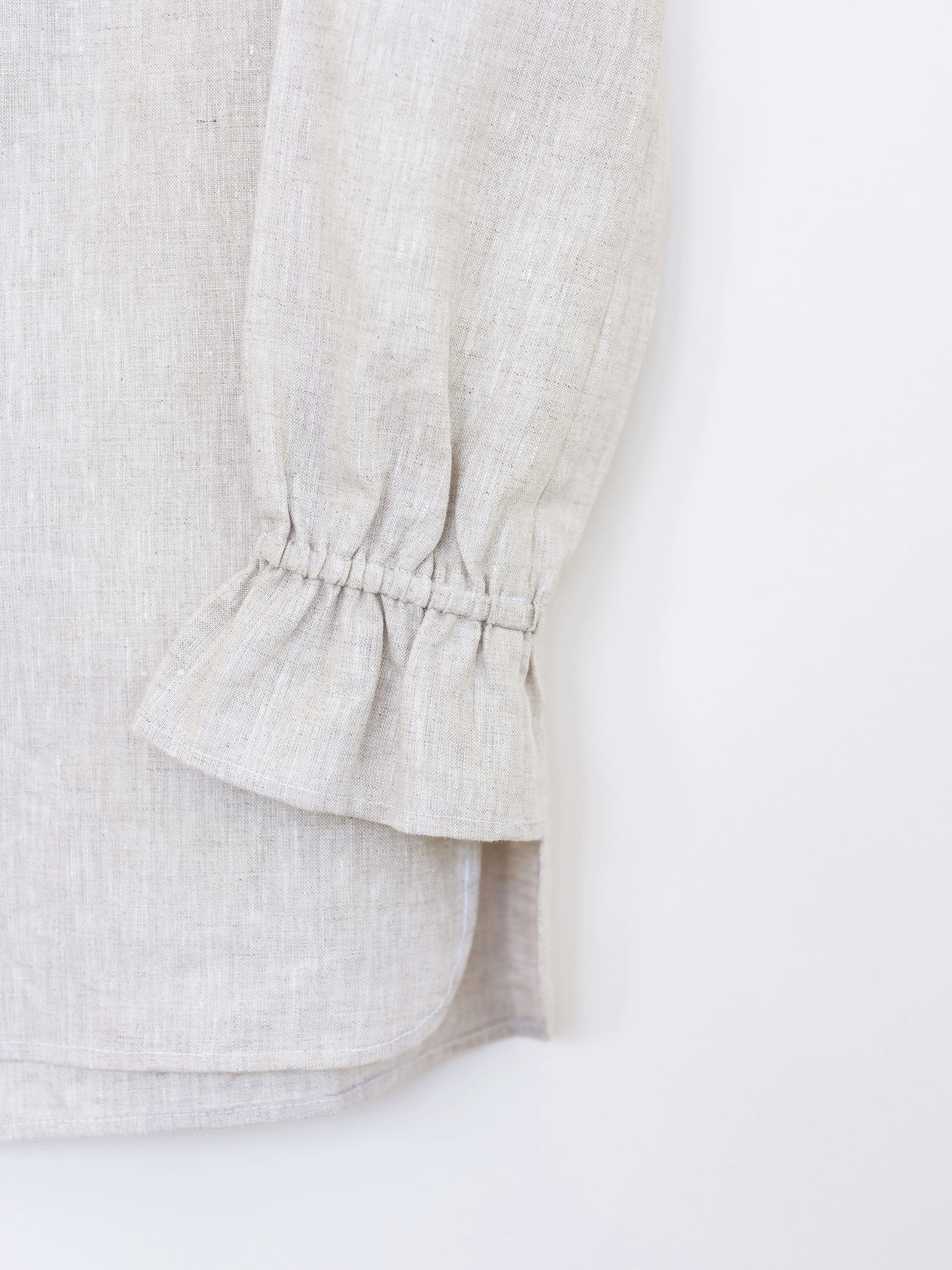 Ruffled Tunic in Linen