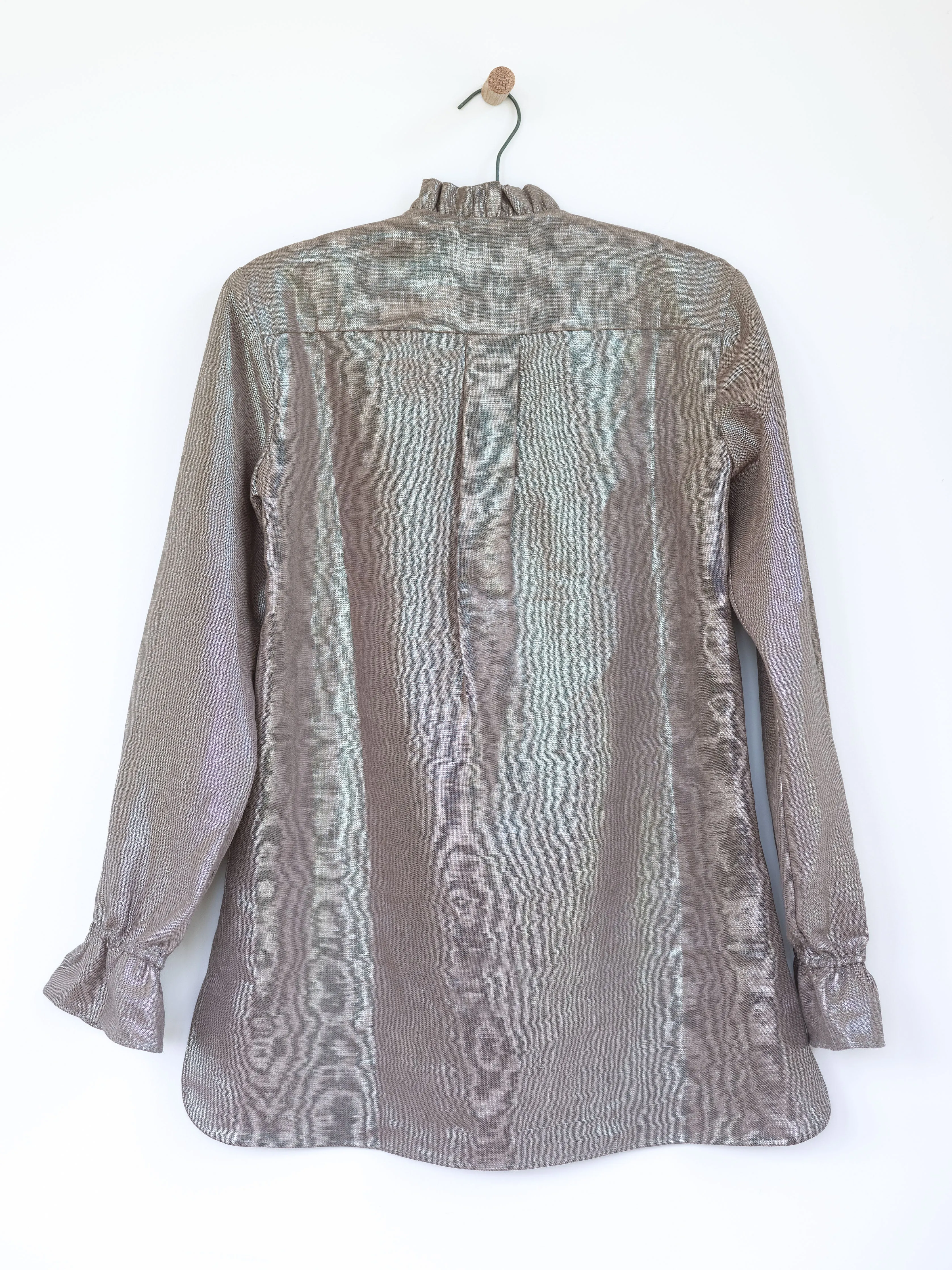 Ruffled Tunic in Linen
