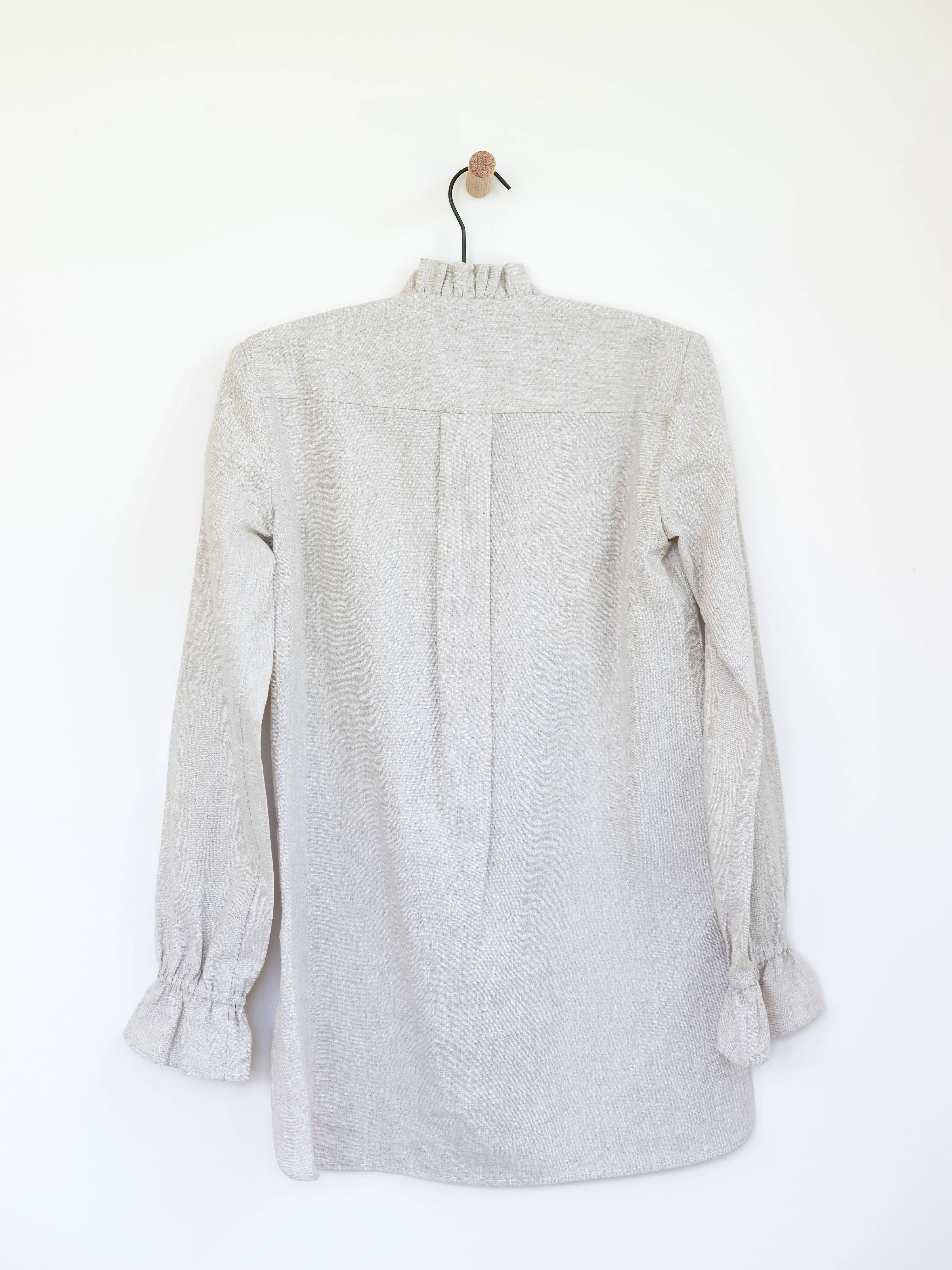 Ruffled Tunic in Linen