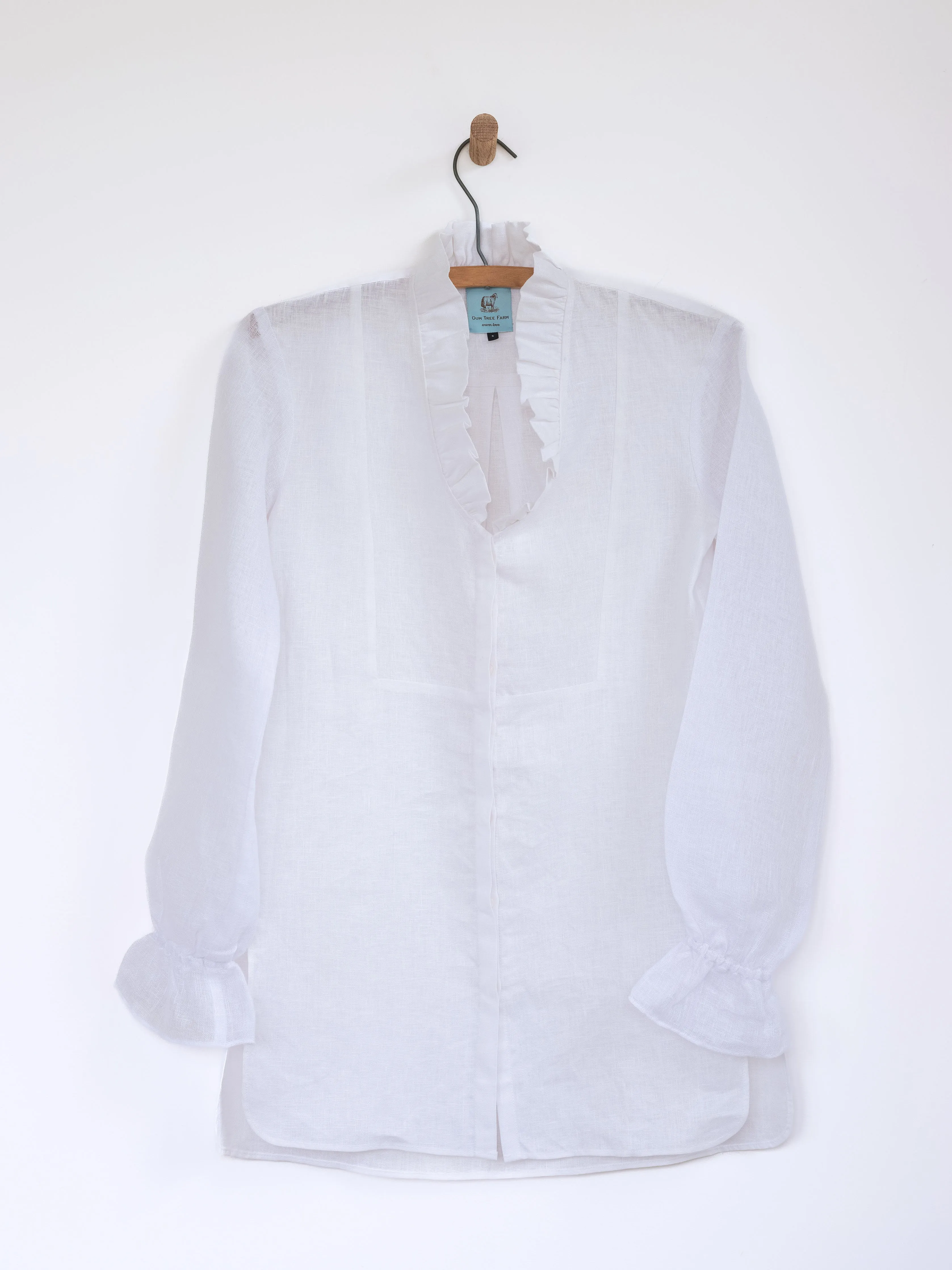 Ruffled Tunic in Linen
