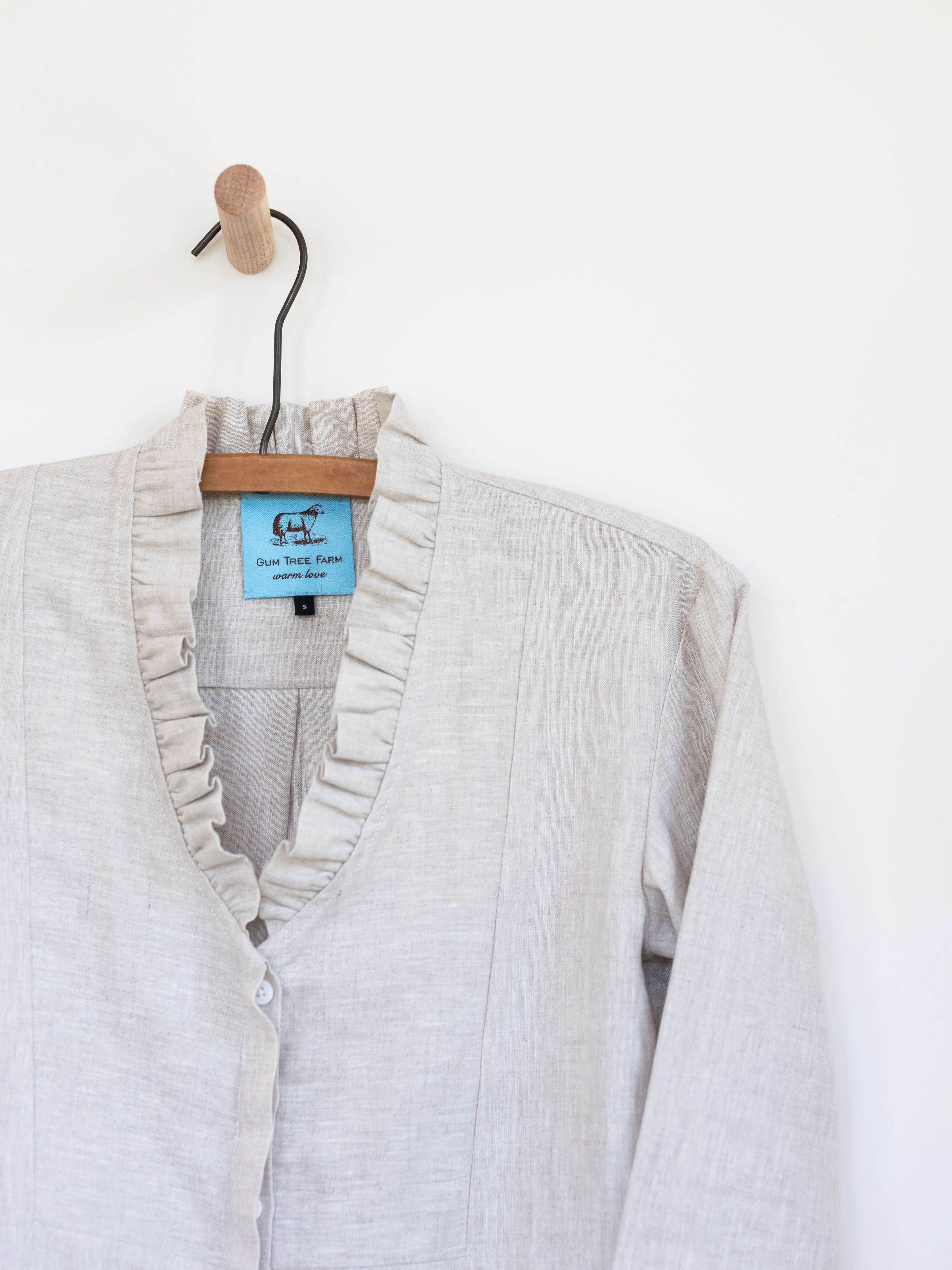 Ruffled Tunic in Linen