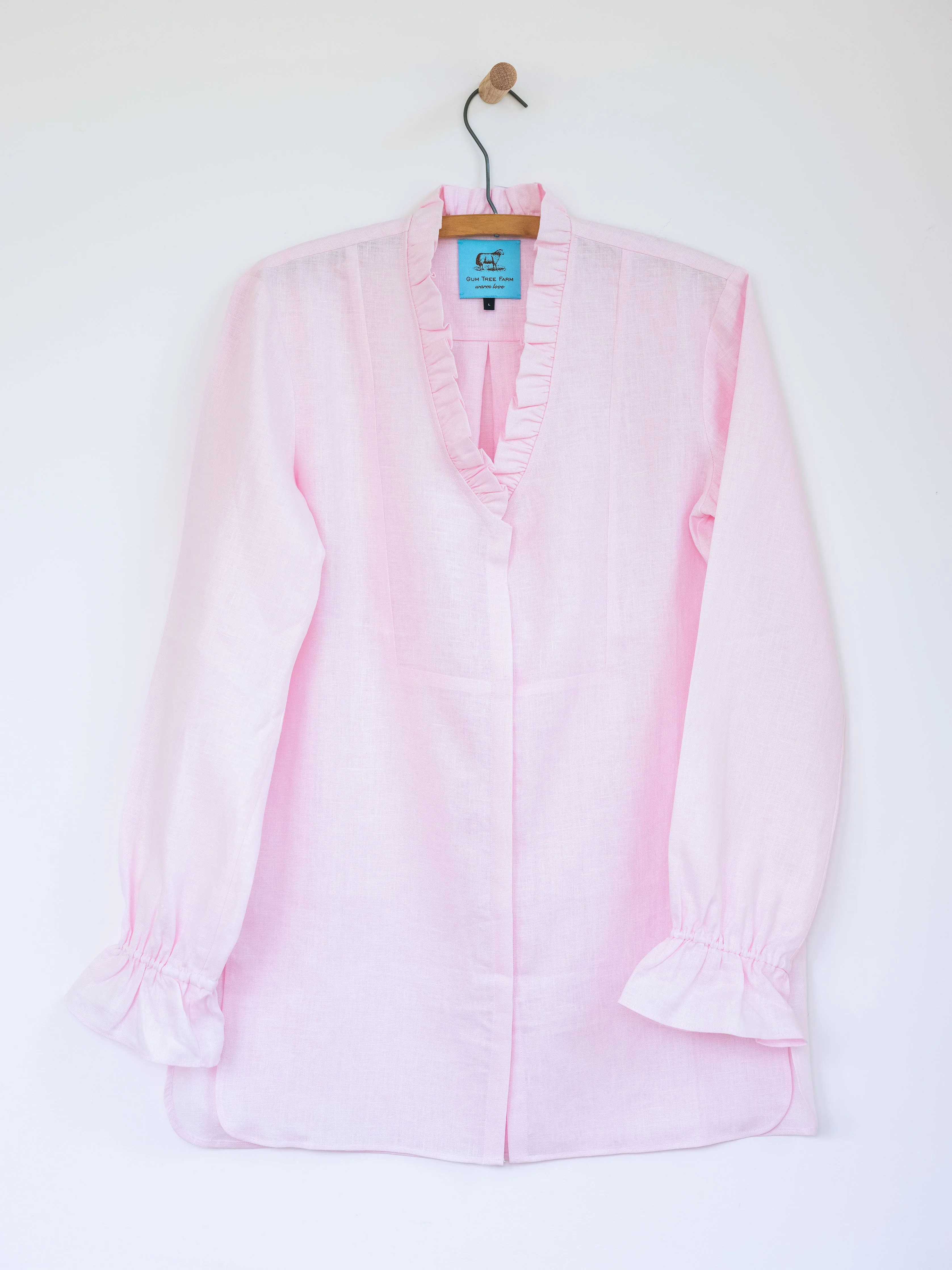 Ruffled Tunic in Linen