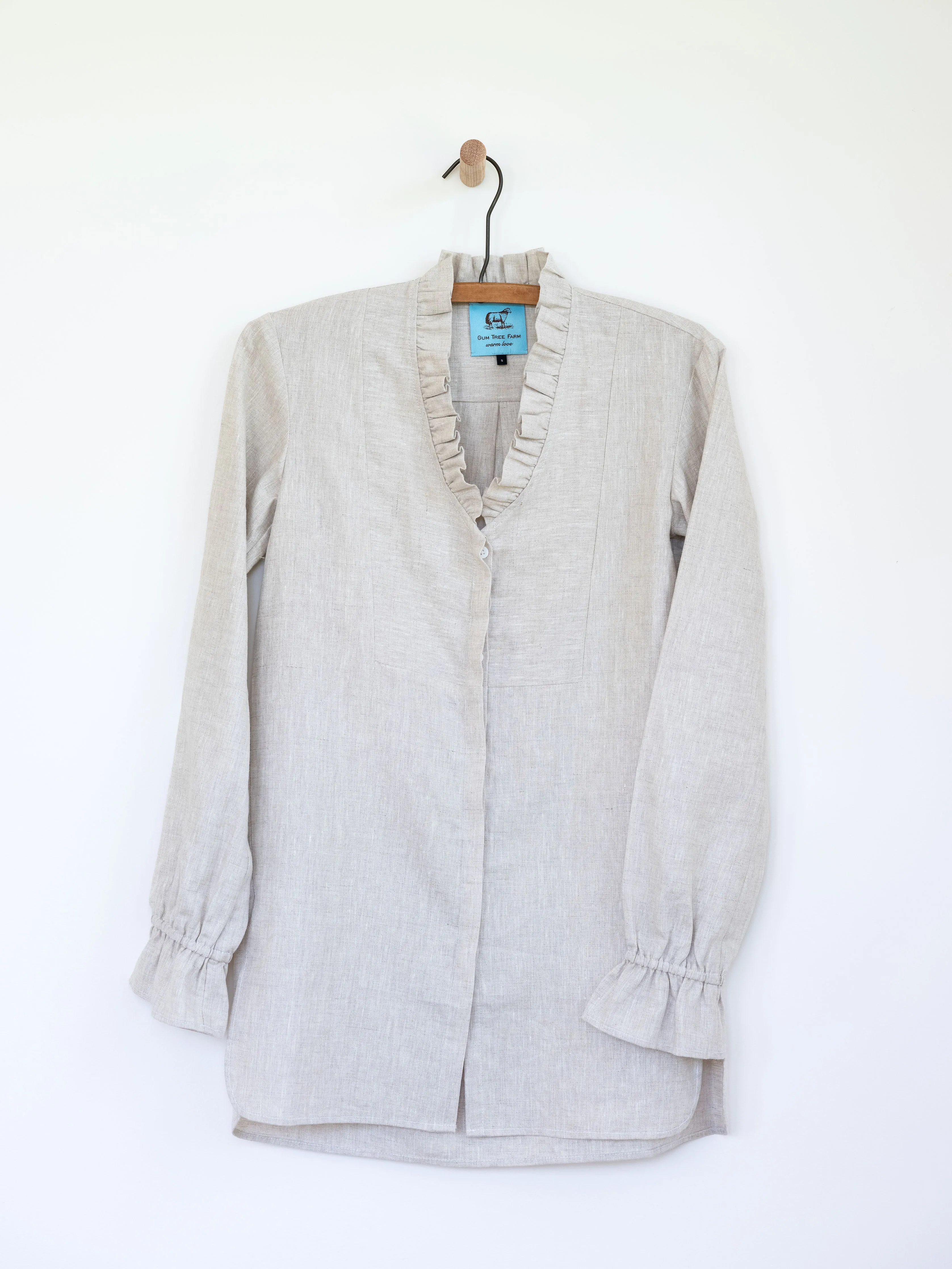 Ruffled Tunic in Linen